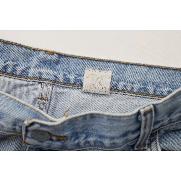 Vintage 90s Levis 550 Womens 16 Distressed Relaxed Fit Tapered Leg Denim Jeans - Picture 9 of 14